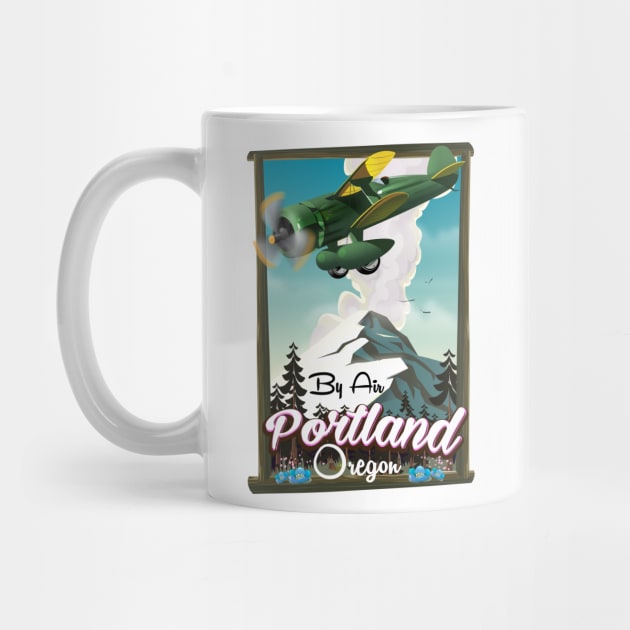 Portland Oregon Travel poster by nickemporium1